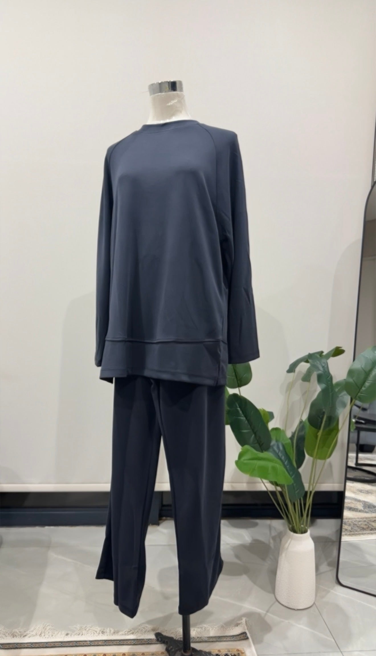 Dark Grey Pant Set