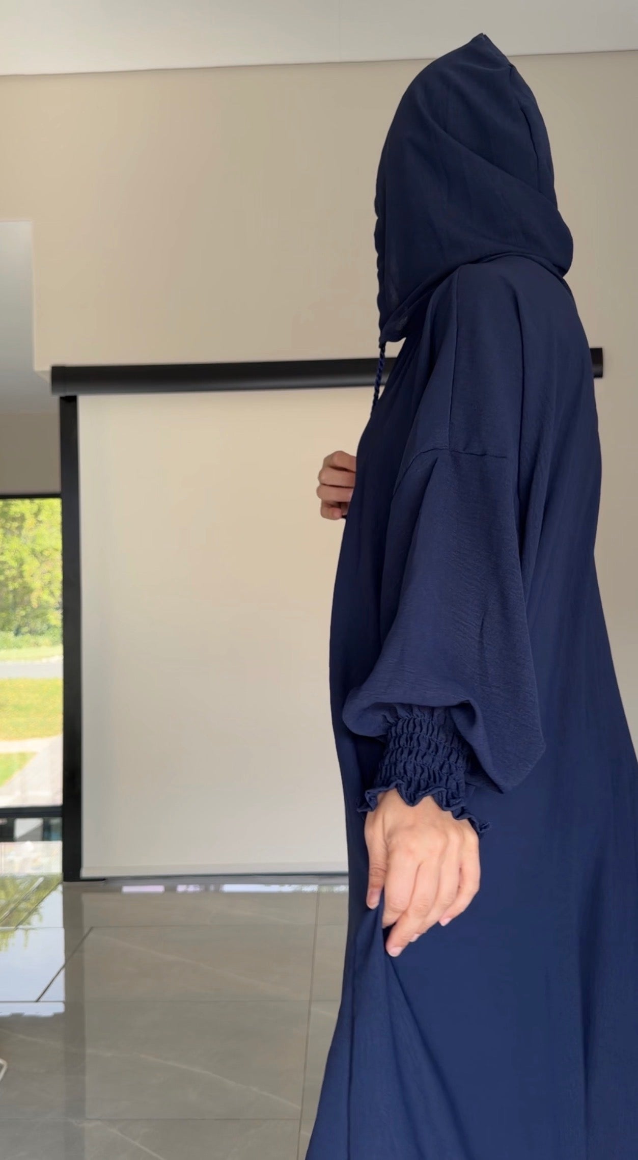 Navy burqa without dots