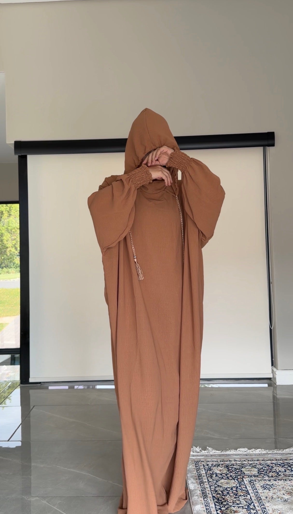 Brown burqa without dots