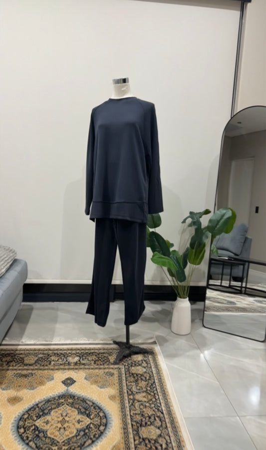 Dark Grey Pant Set