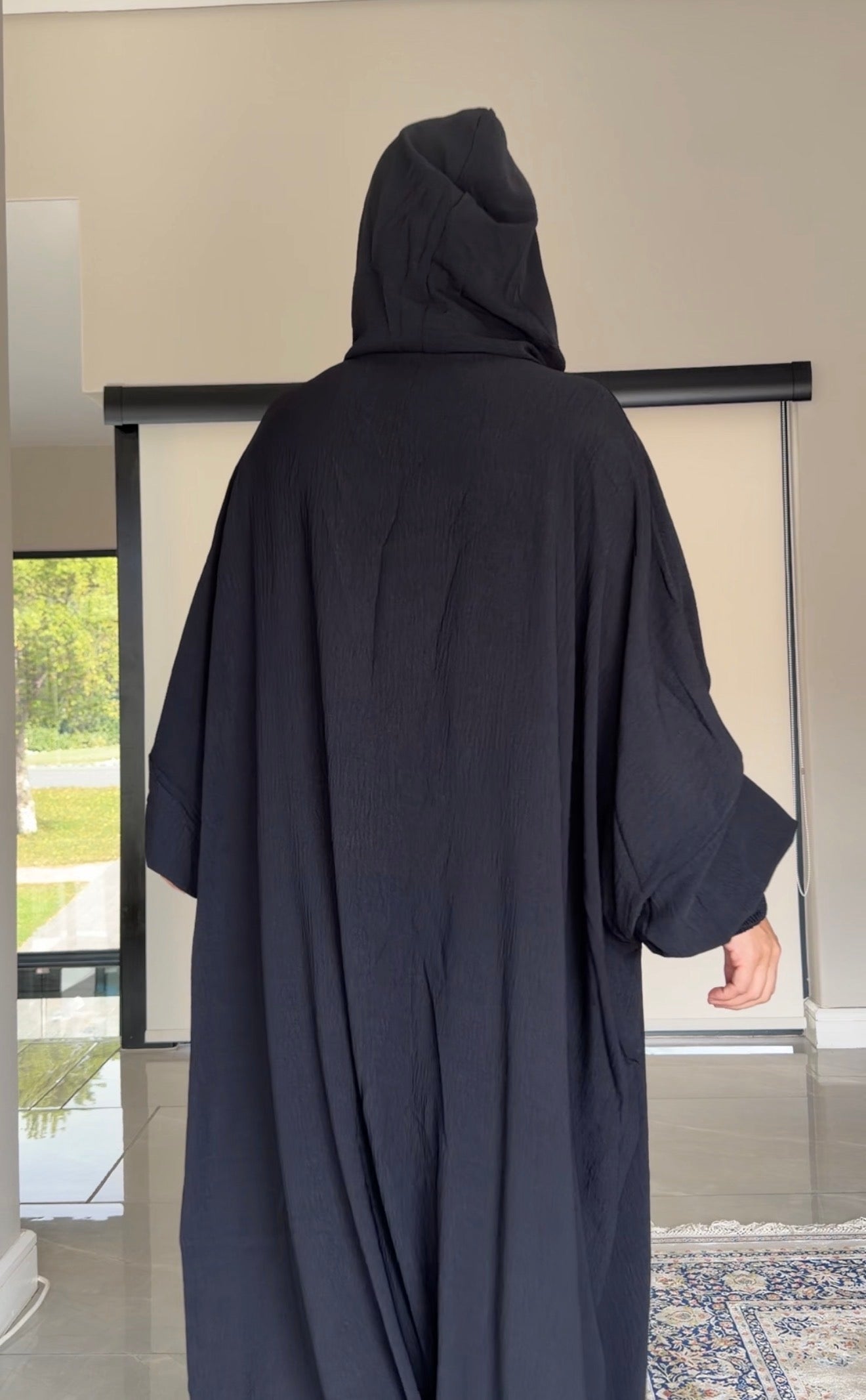 Black burqa without dots