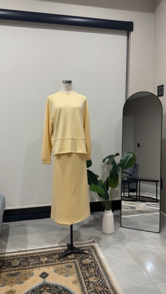 Yellow Skirt Set