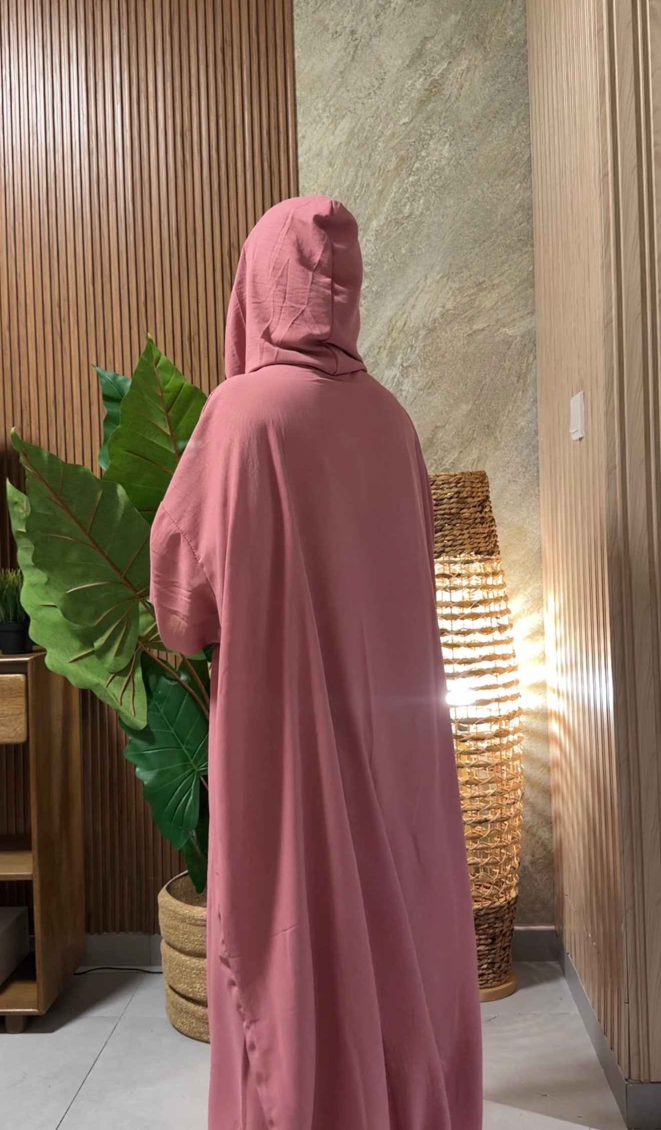 Pink burqa with no dots