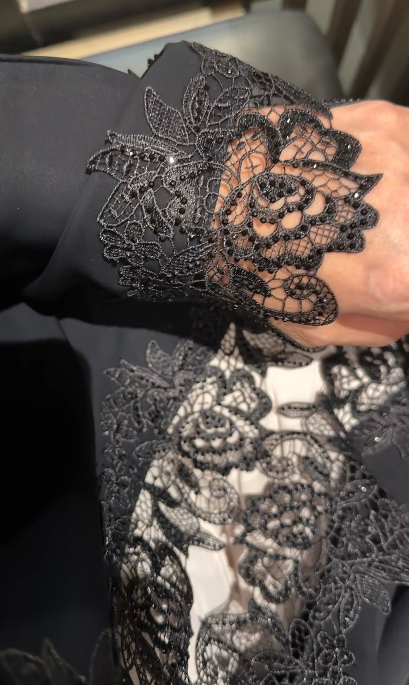 Black lace abayah