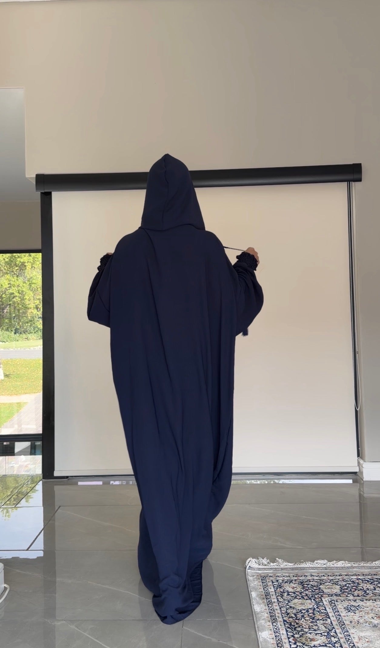 Navy burqa without dots