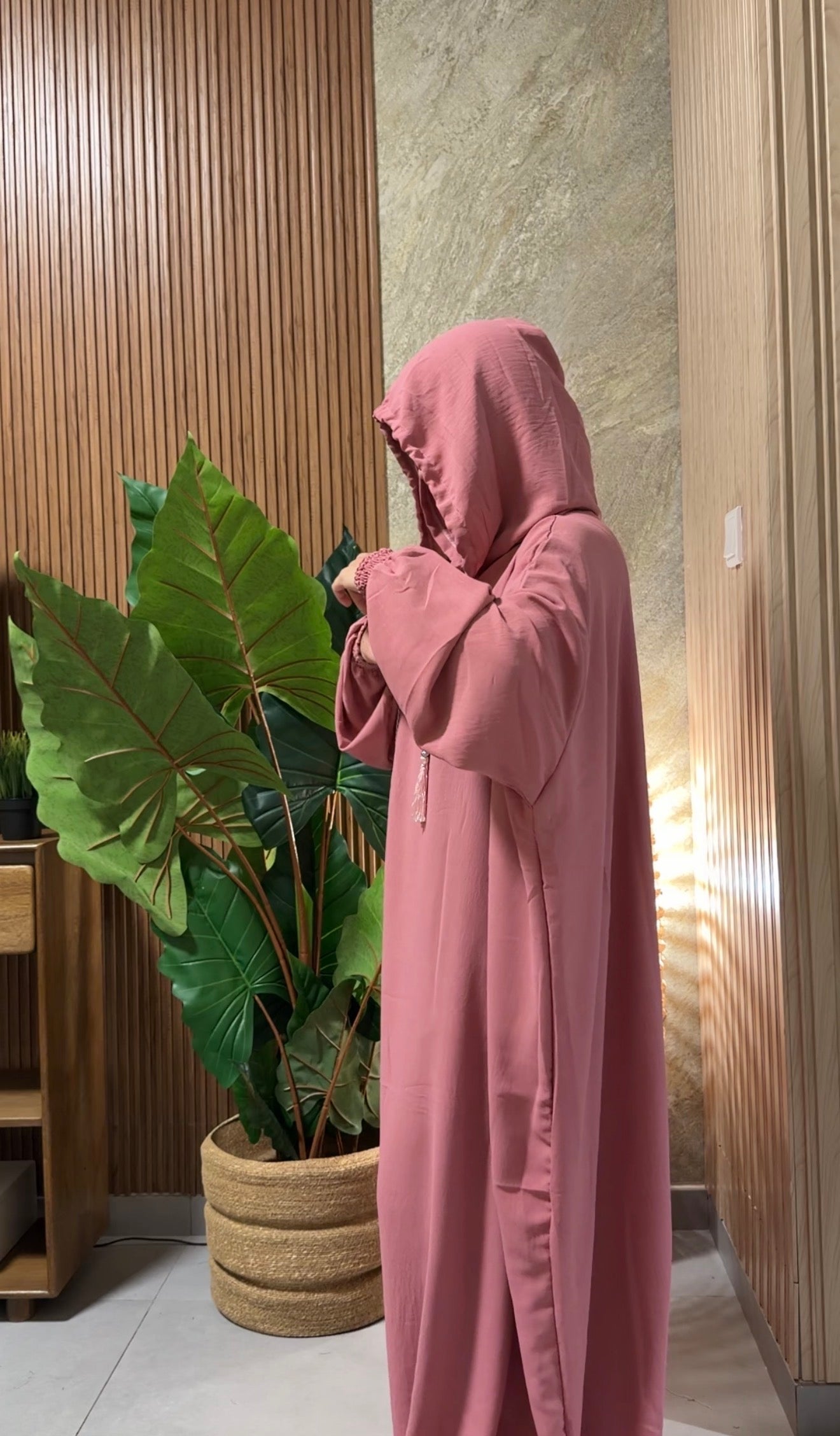 Pink burqa with no dots