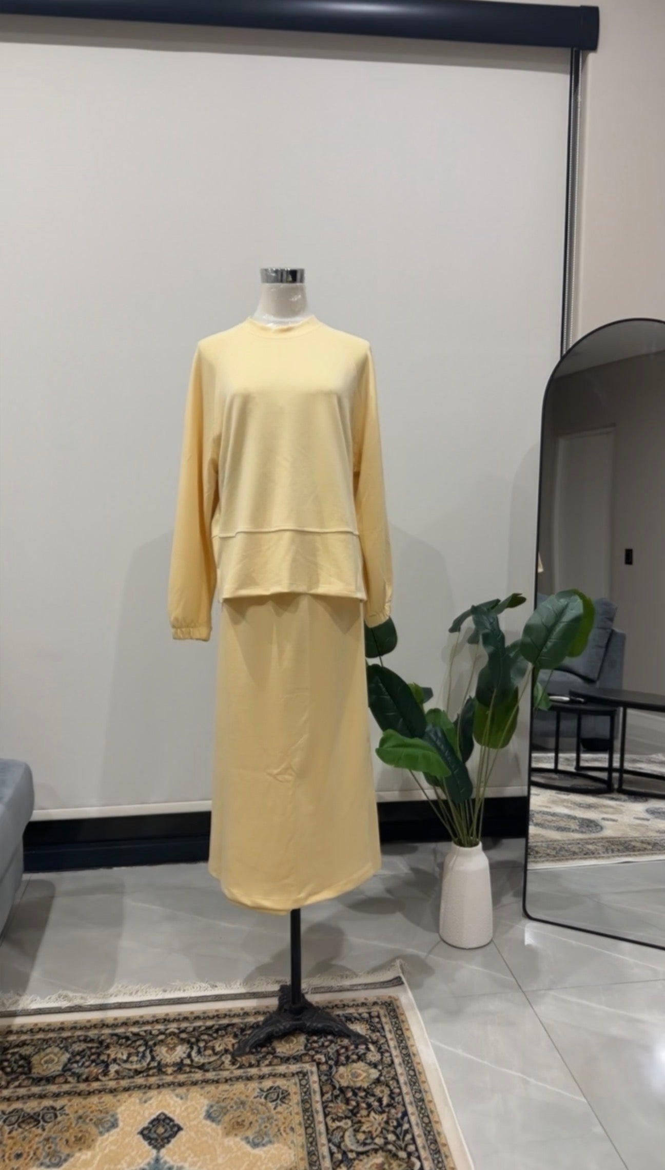 Yellow Skirt Set