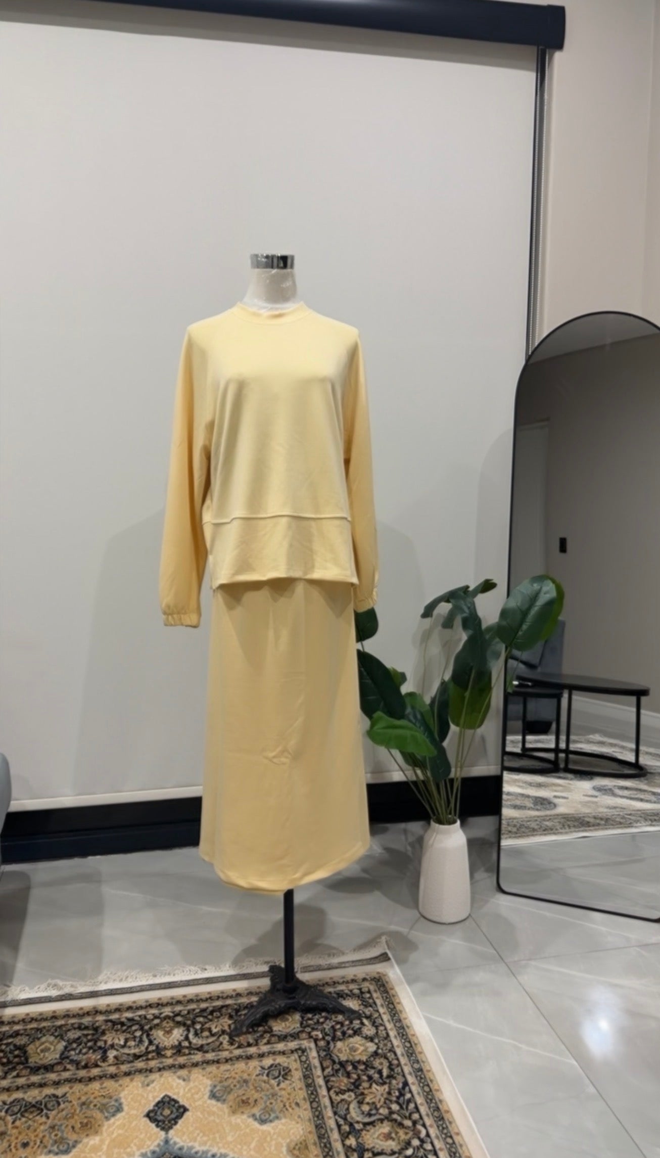 Yellow Skirt Set