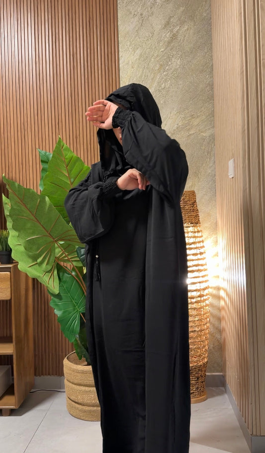 Black burqa with no dots