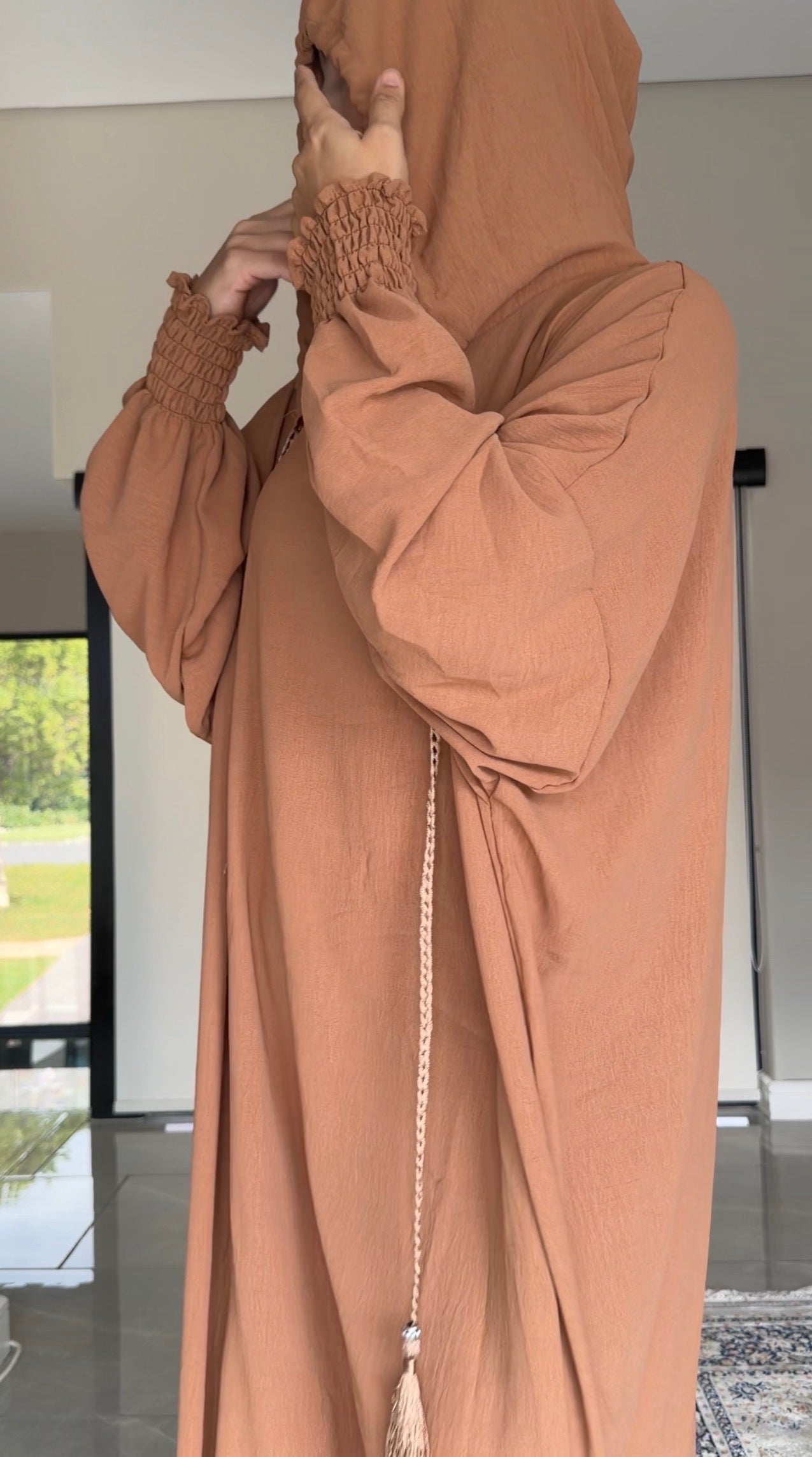 Brown burqa without dots