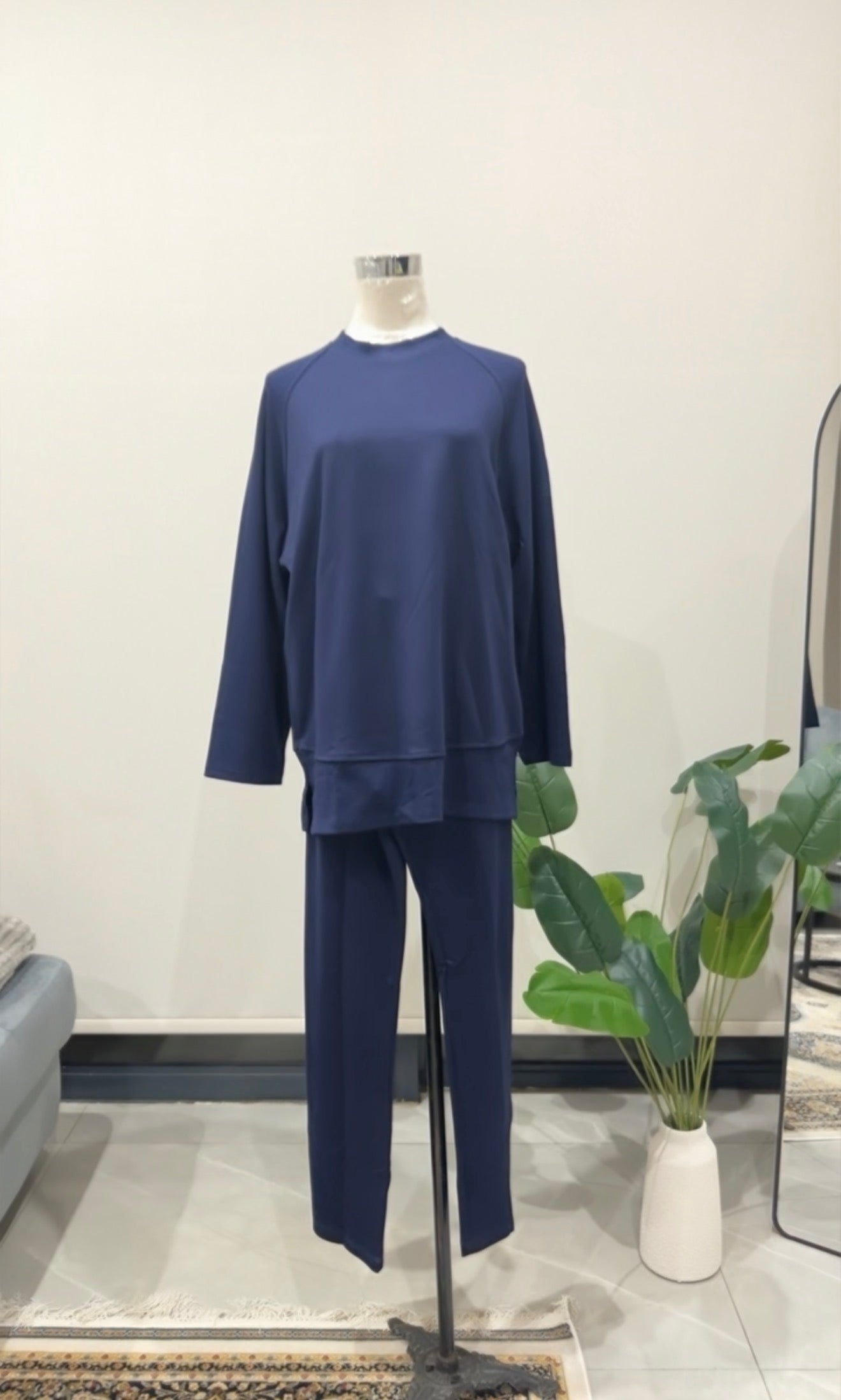 Navy Pant Set