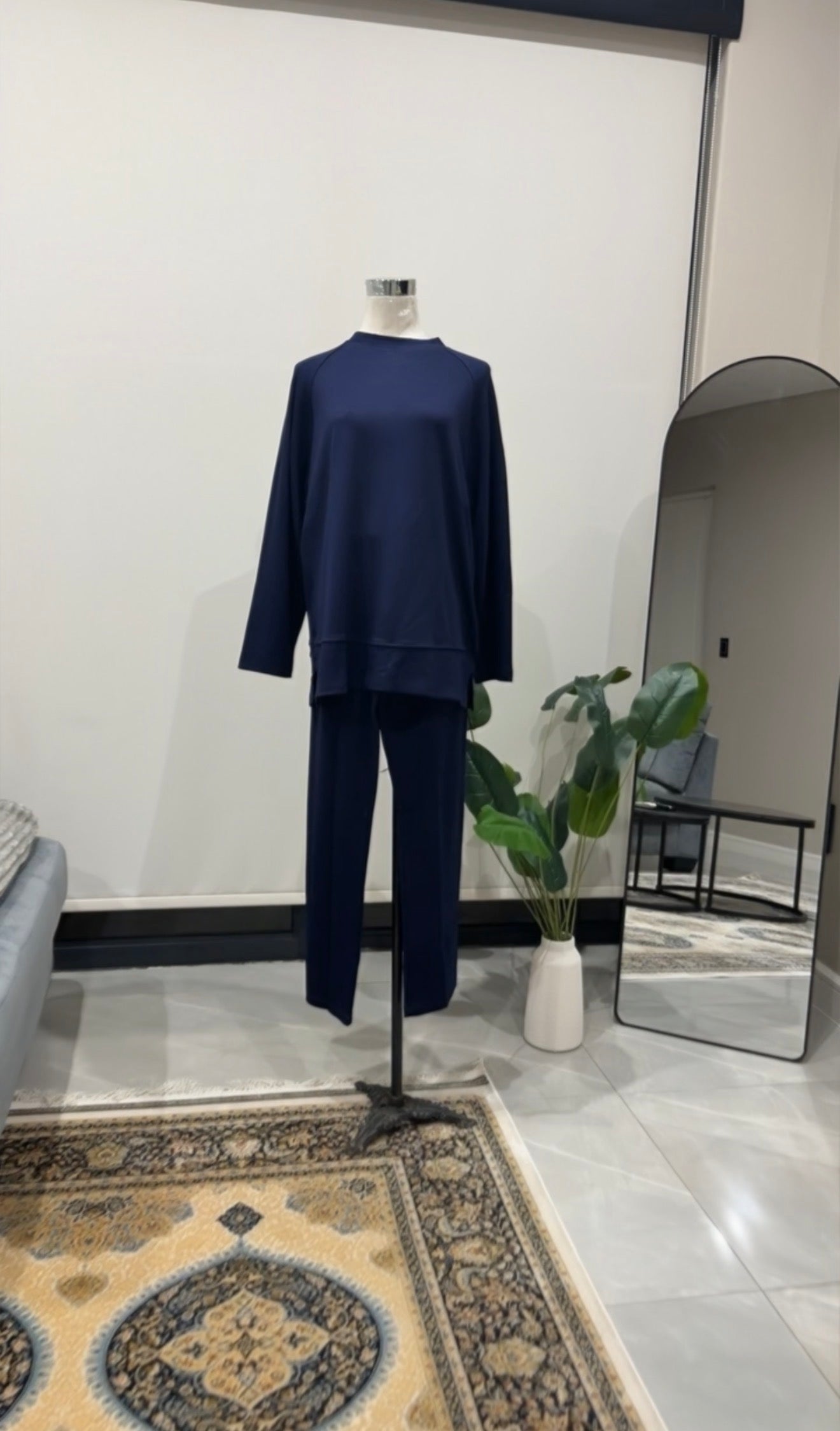 Navy Pant Set