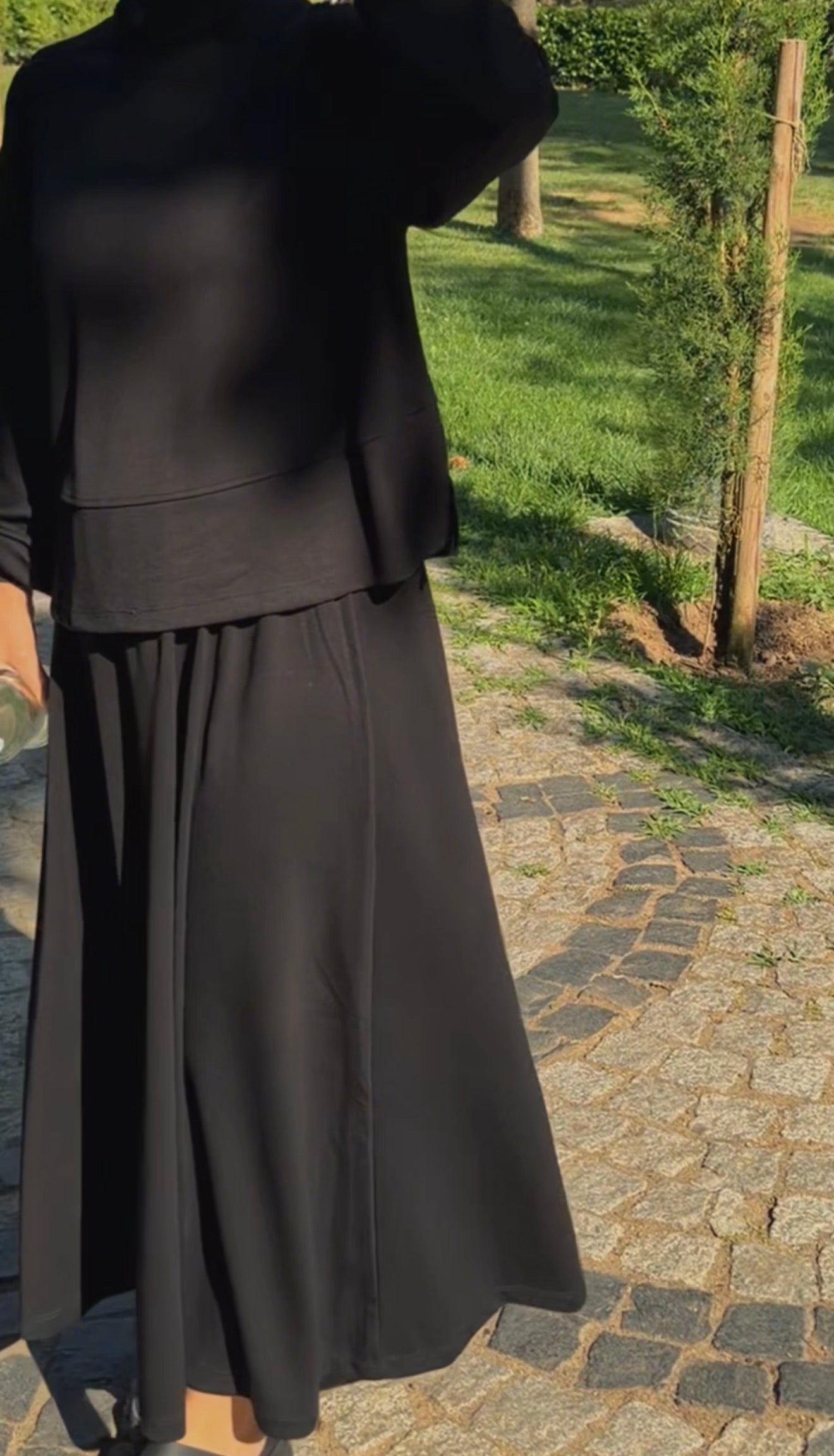 Black Skirt Set