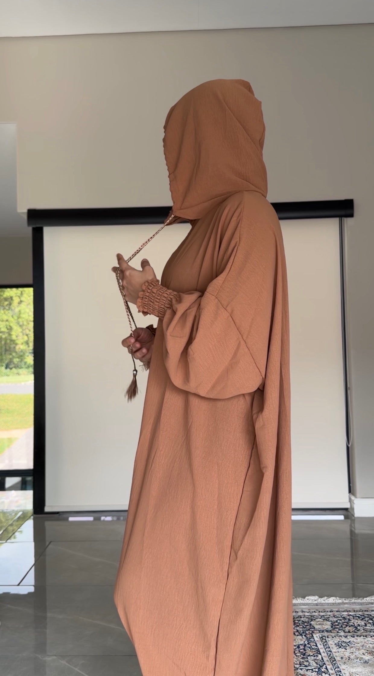 Brown burqa without dots