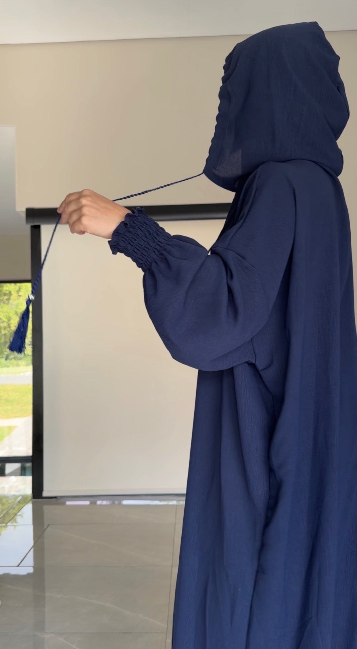 Navy burqa without dots