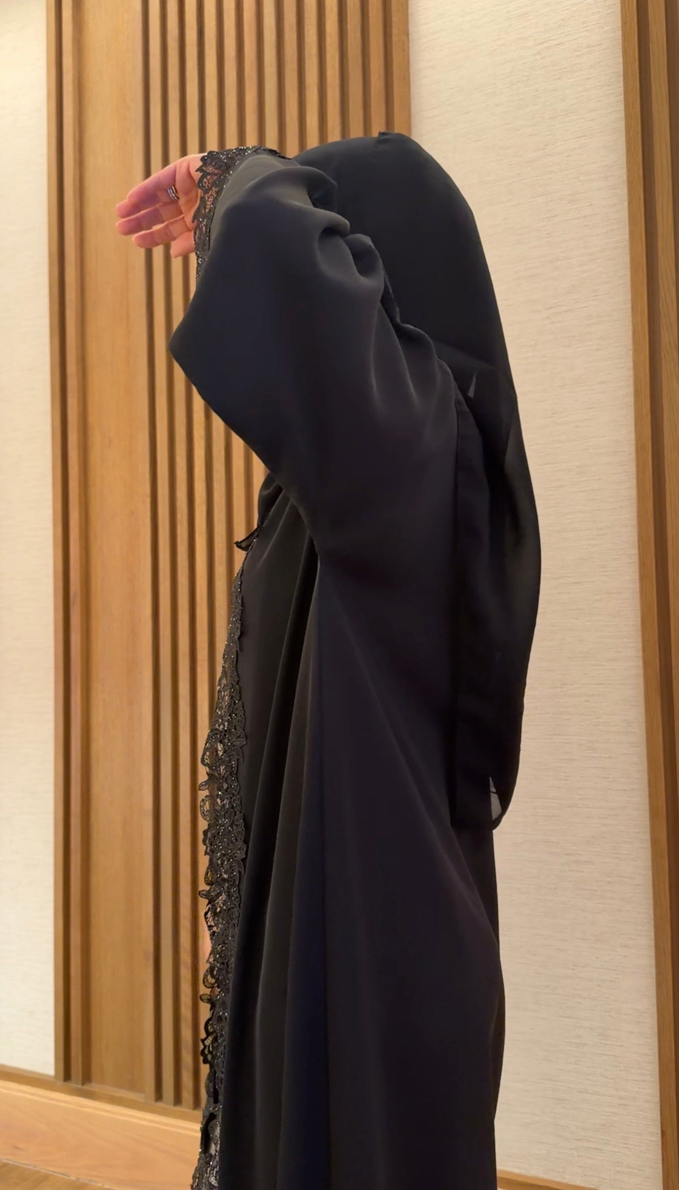 Black lace abayah