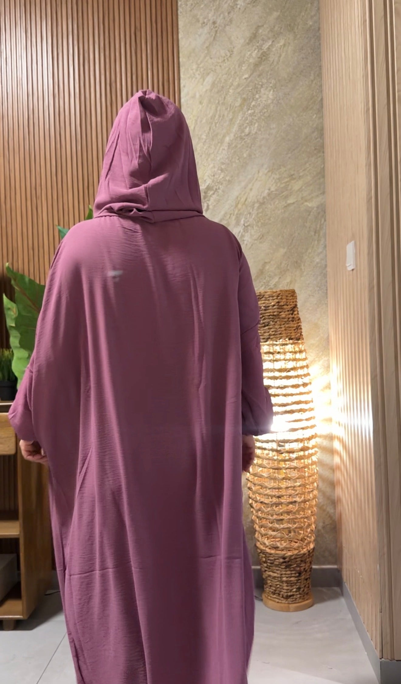 Purple burqa with no dots