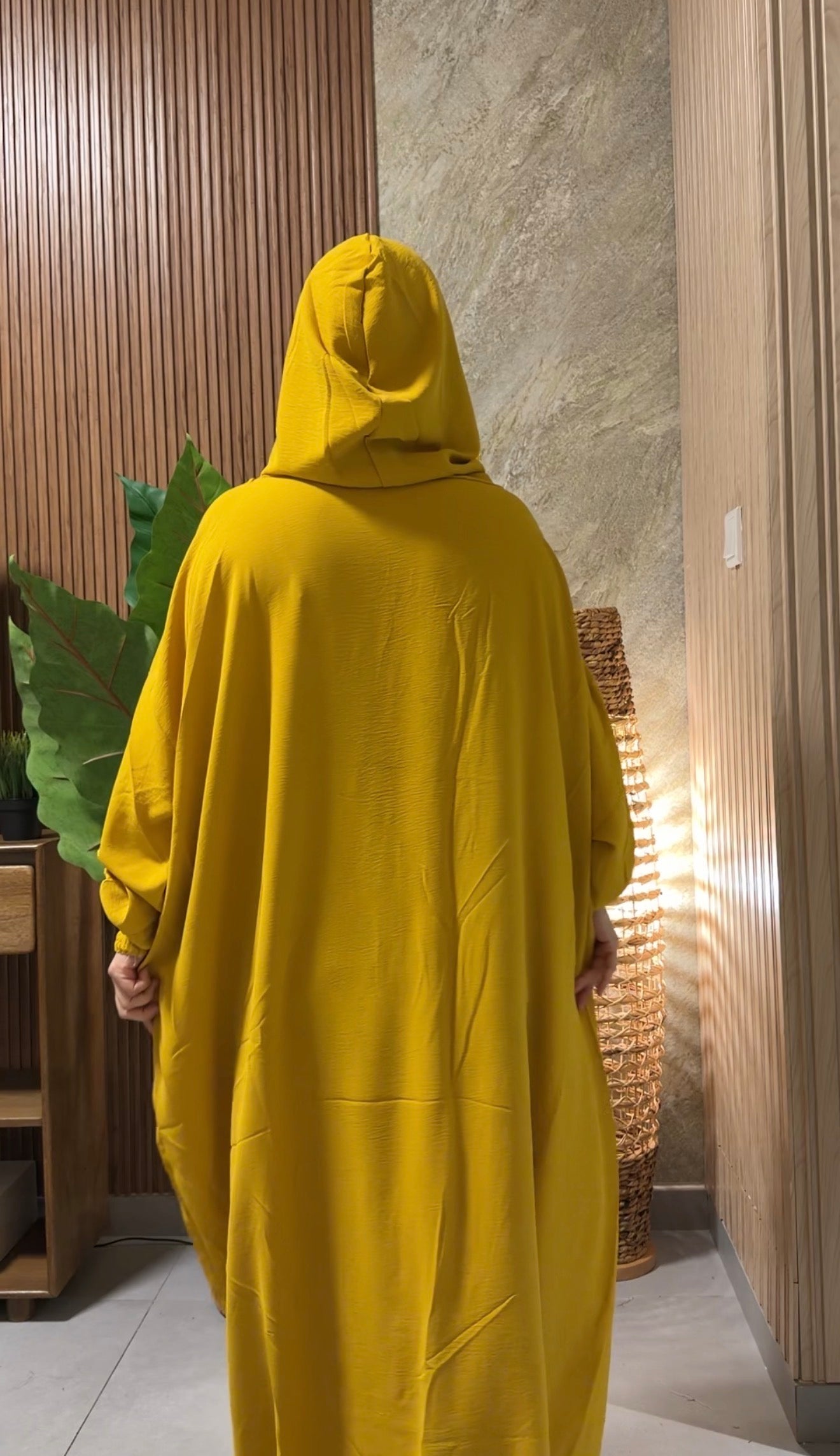 Yellow burqa with no dots