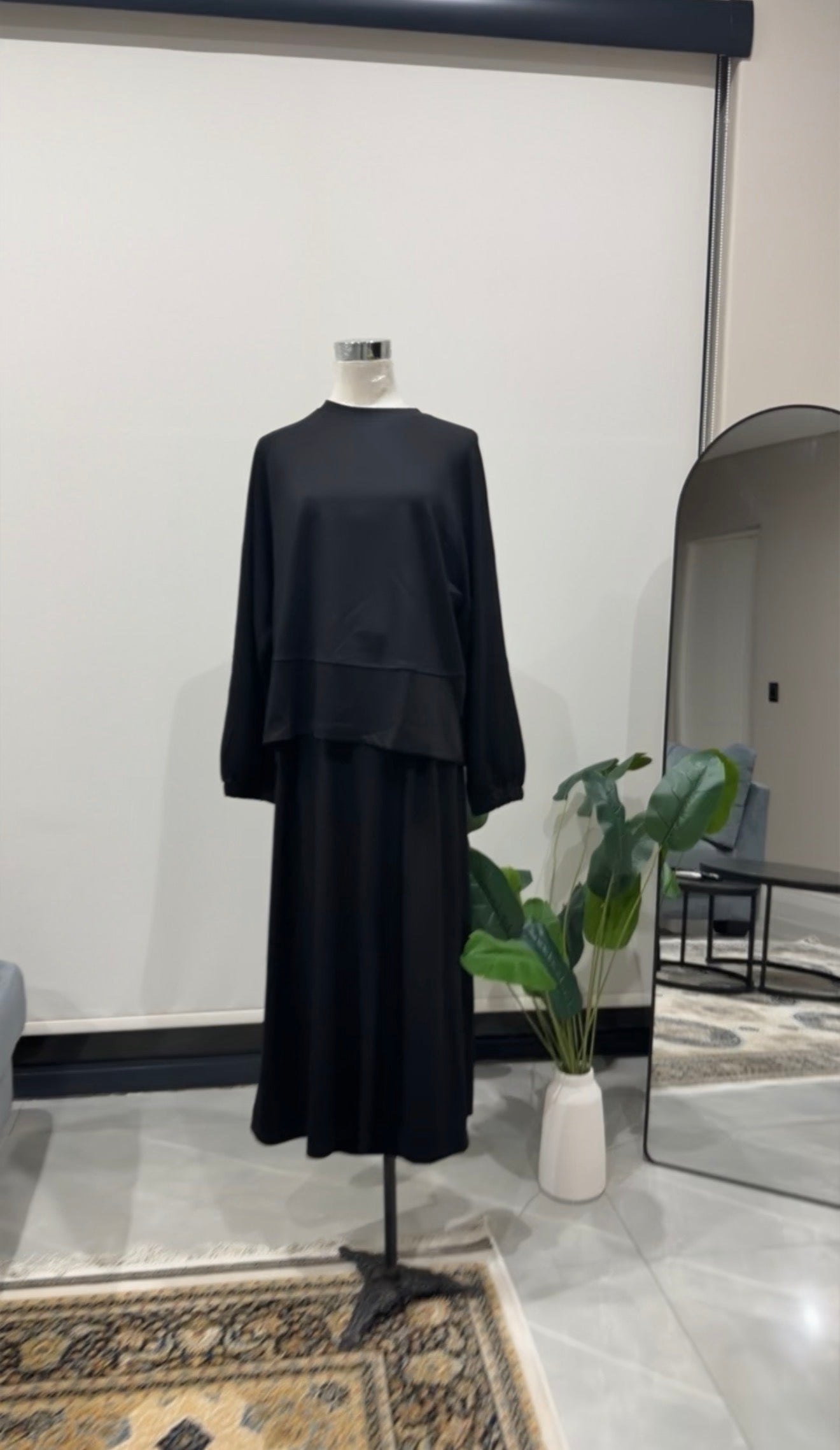 Black Skirt Set