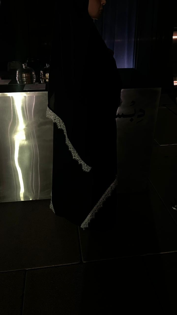 White Lace Abayah Style 1