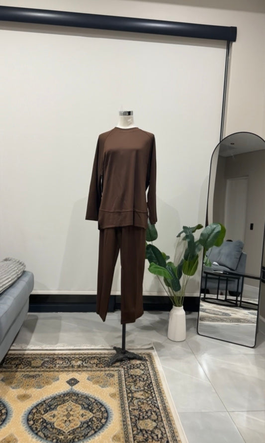 Brown Pant Set