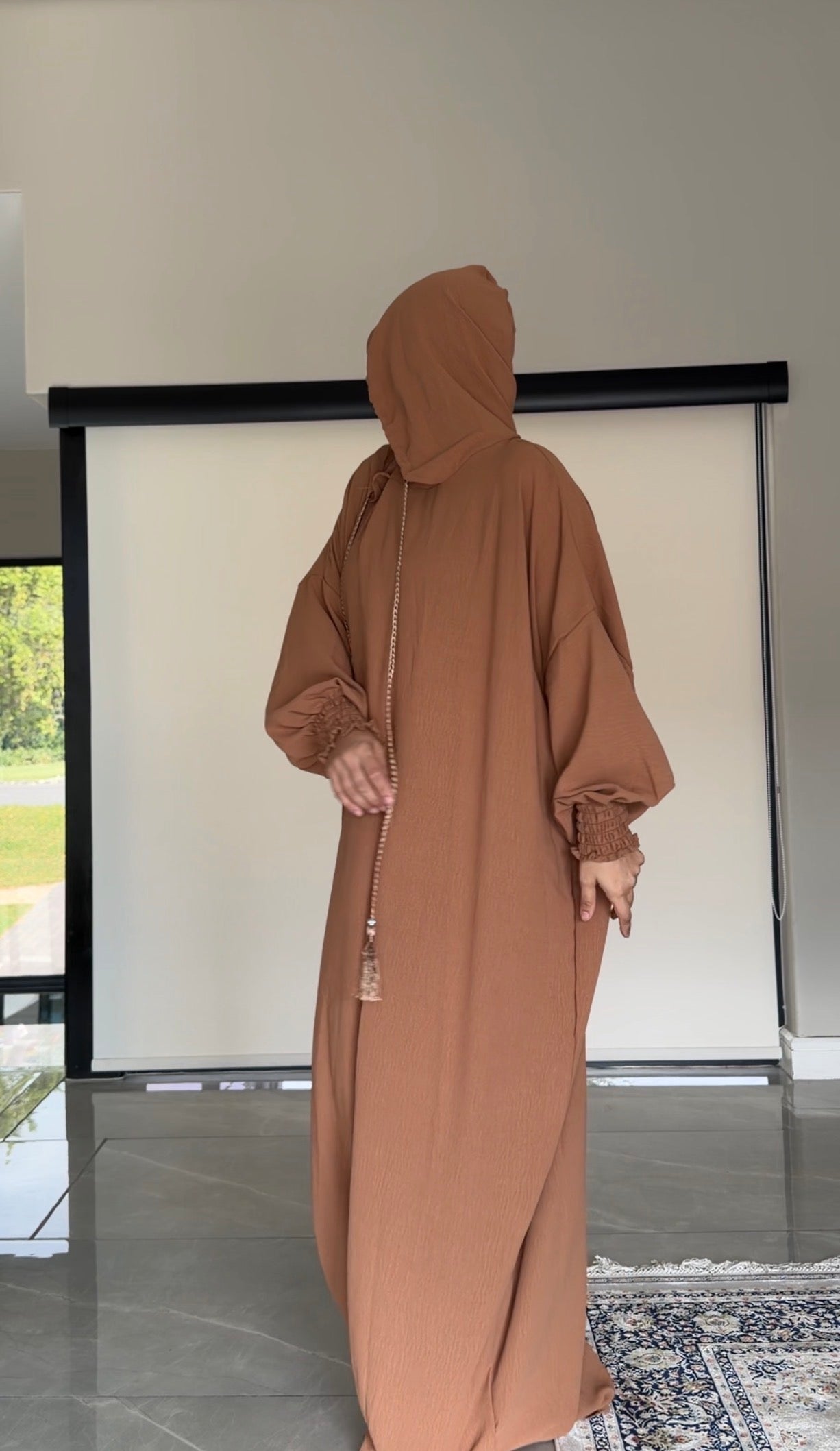 Brown burqa without dots