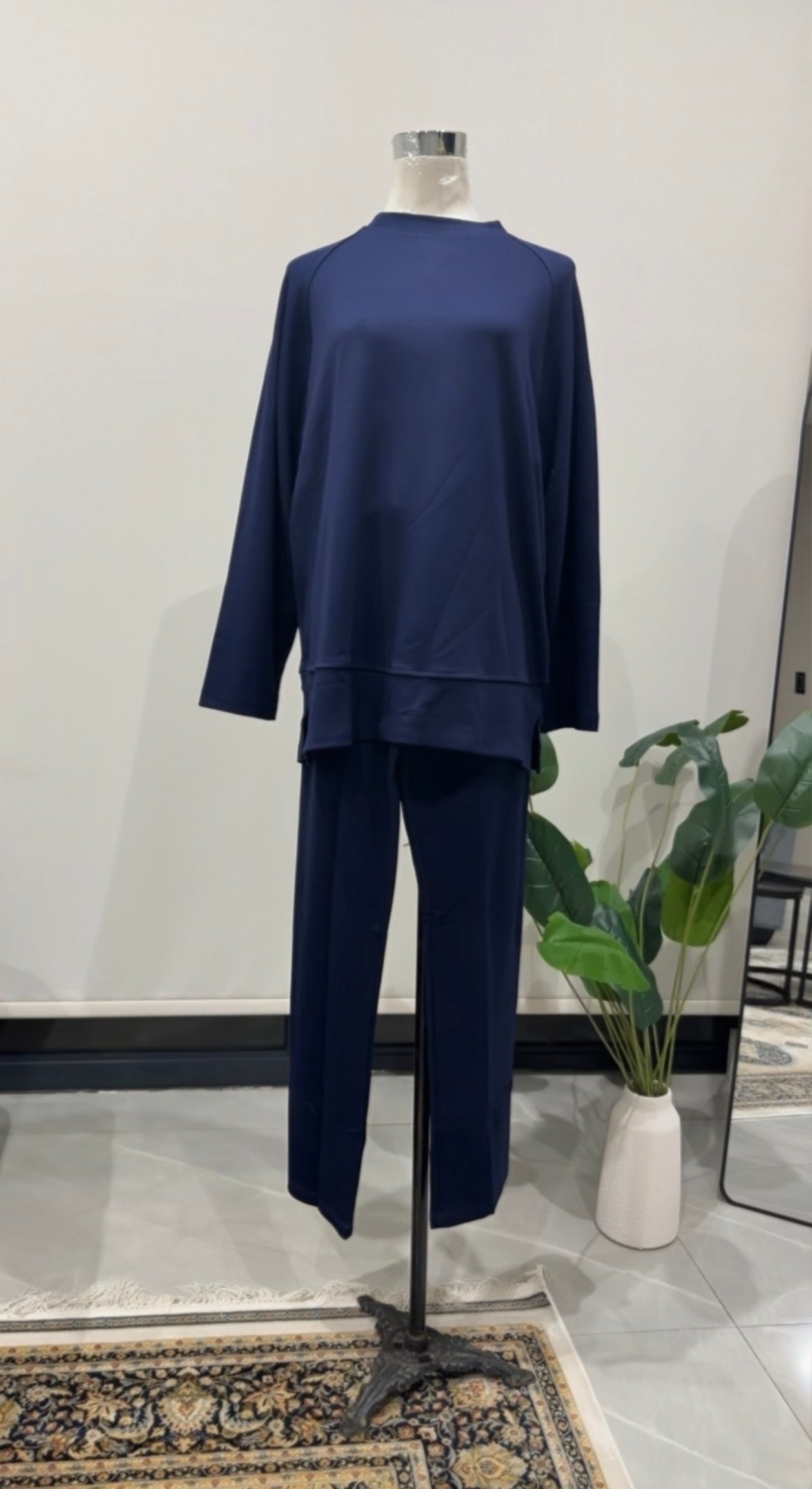 Navy Pant Set