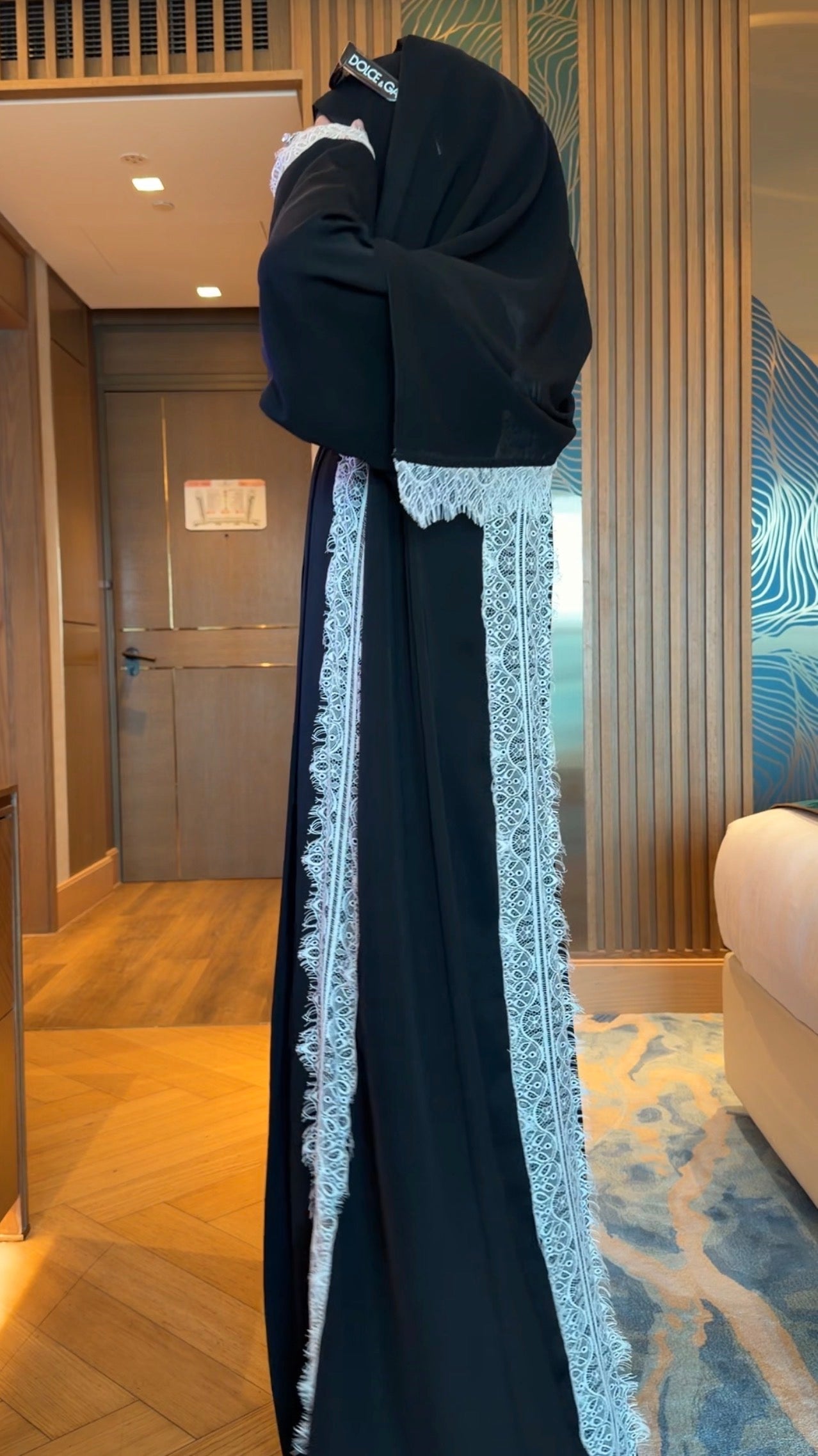 White Lace Abayah Style 2