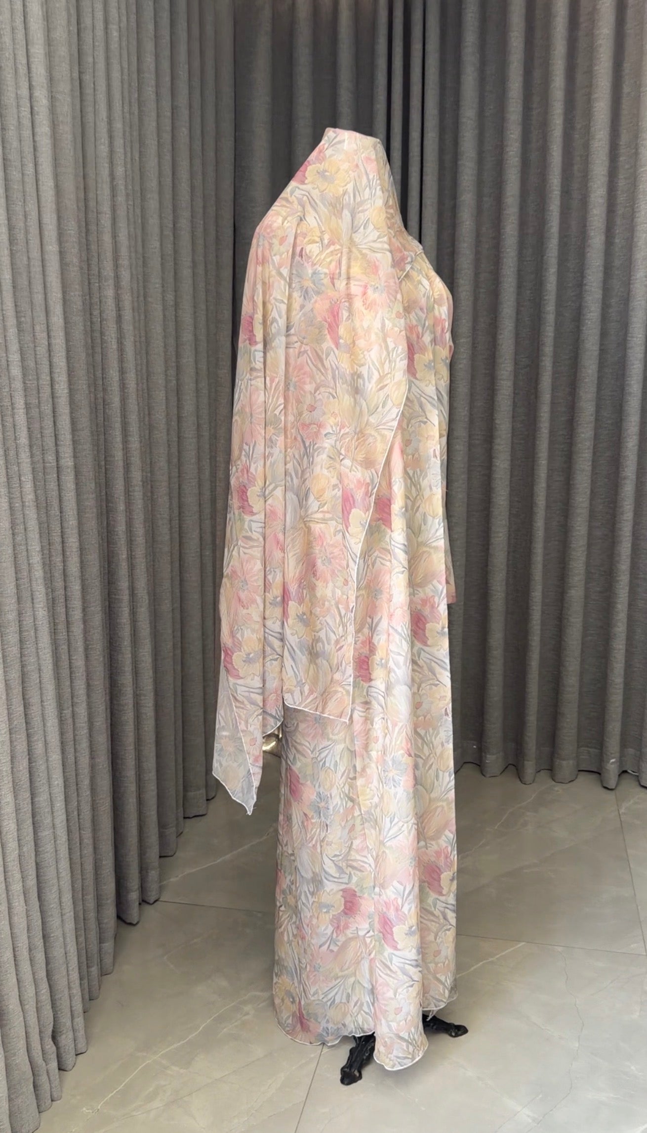 Soft Pastel Colour Abayah
