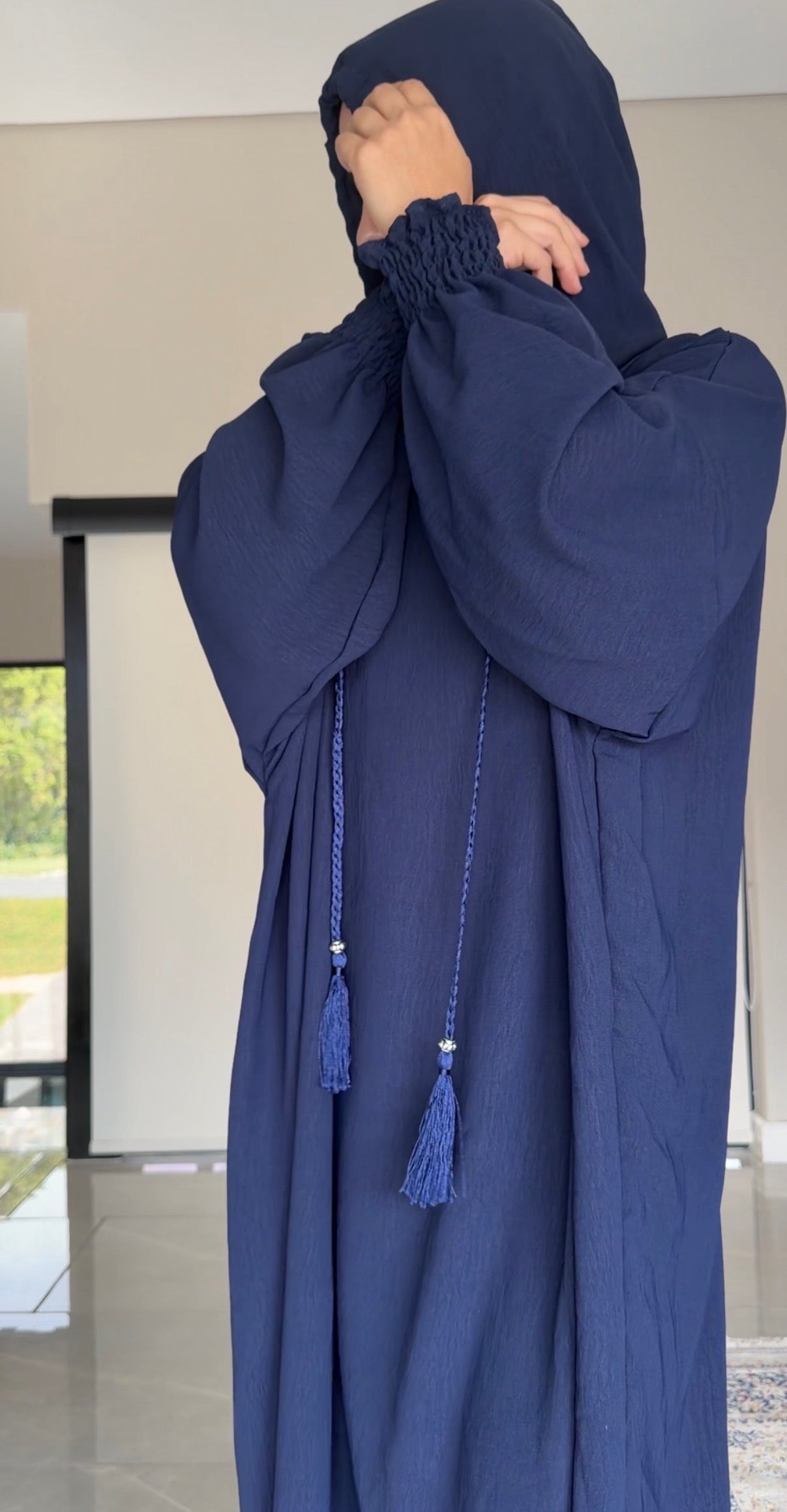 Navy burqa without dots