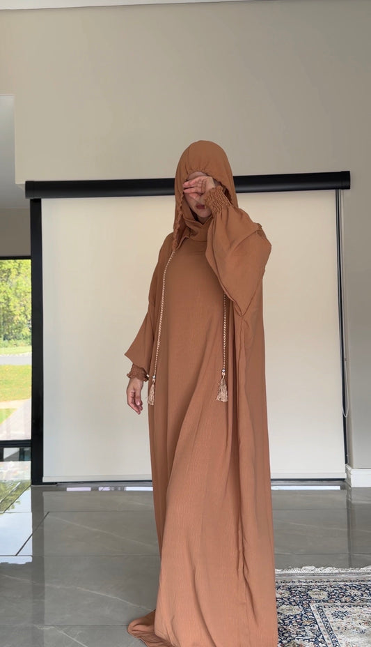 Brown burqa without dots