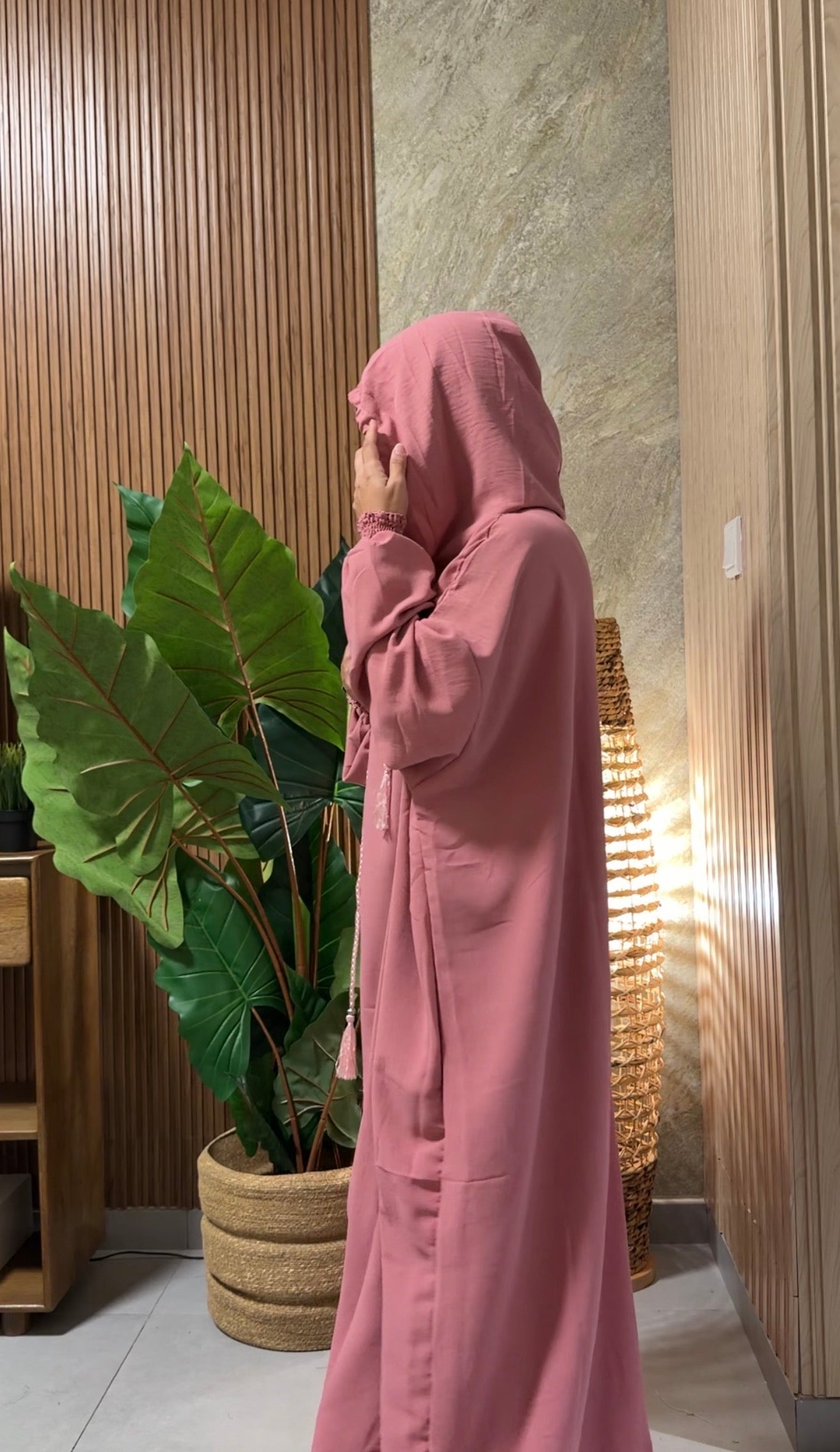 Pink burqa with no dots