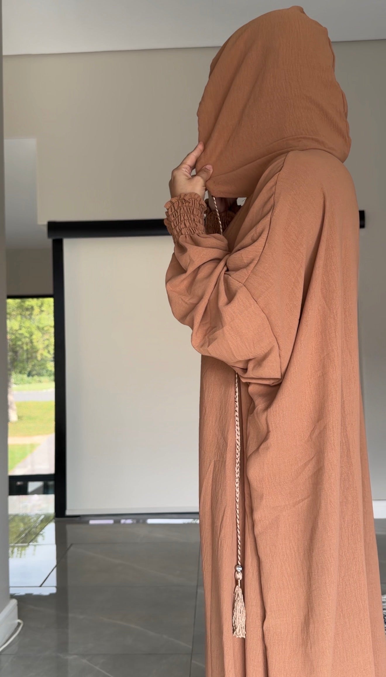 Brown burqa without dots