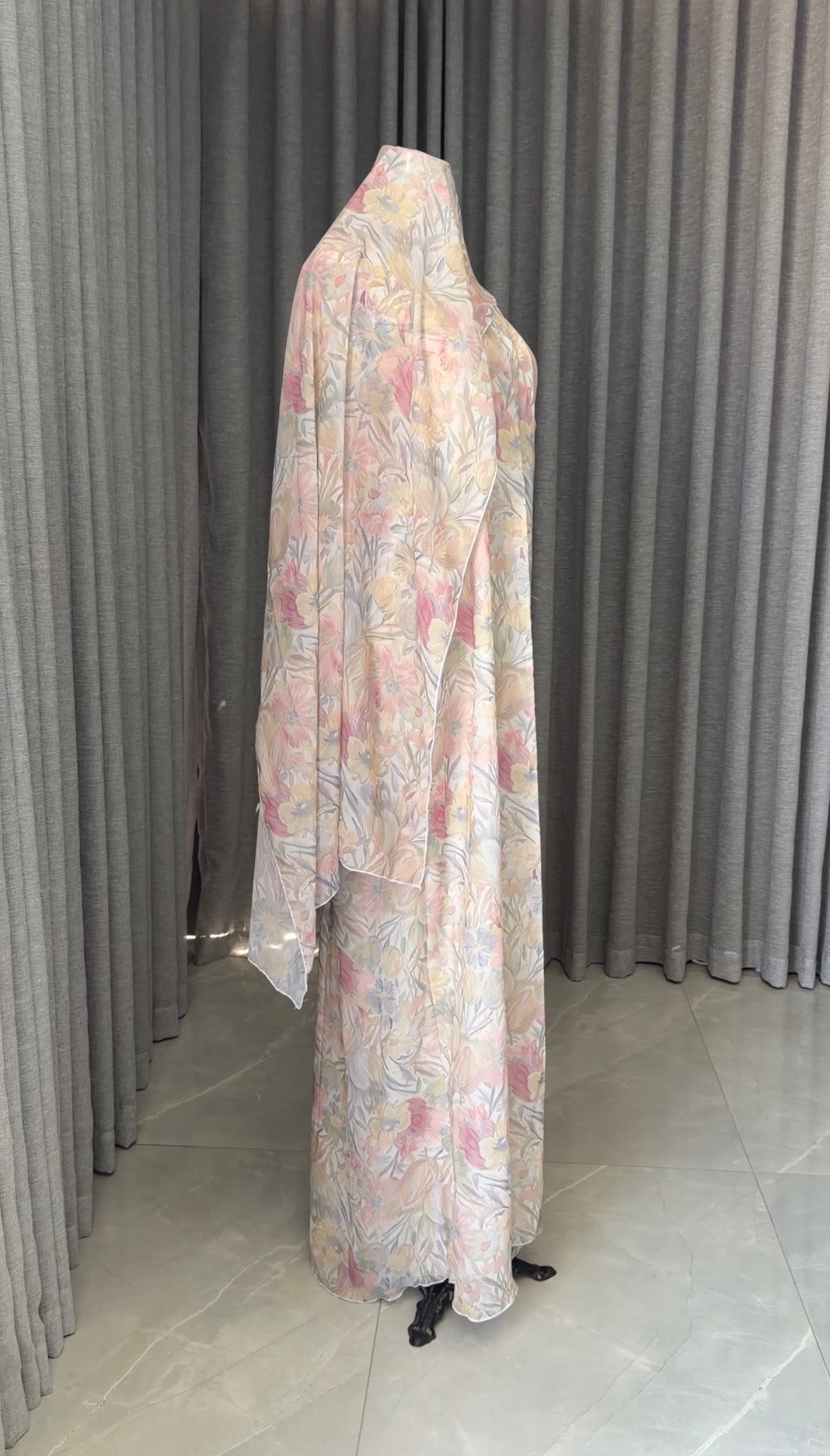 Soft Pastel Colour Abayah
