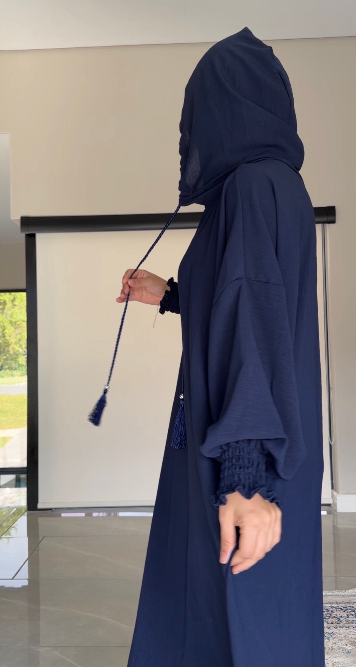 Navy burqa without dots
