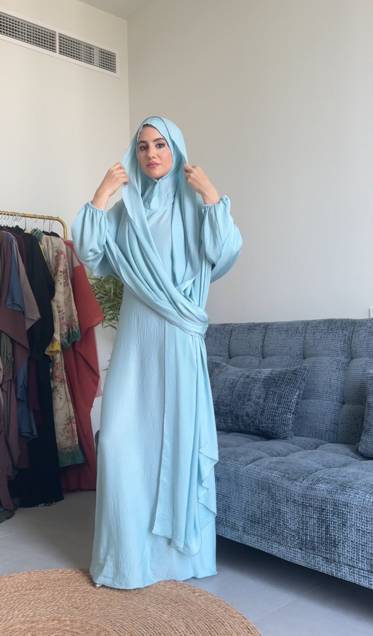 Frozen Elsa Long Scarf Abayah