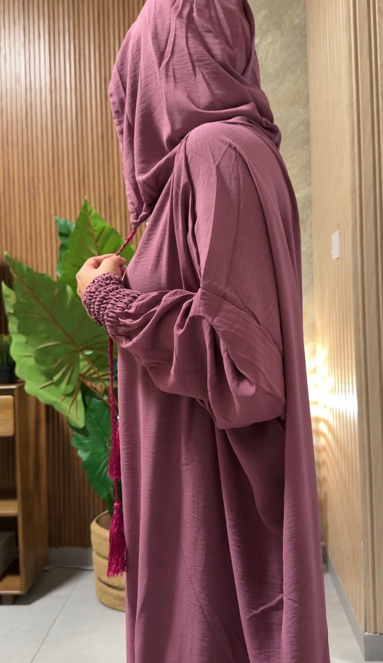 Purple burqa with no dots