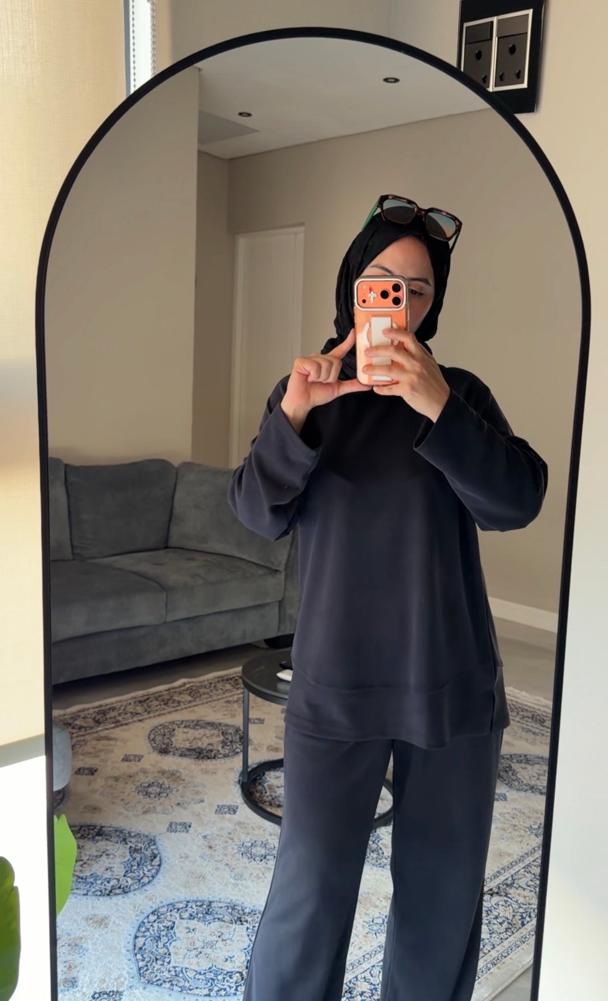 Dark Grey Pant Set