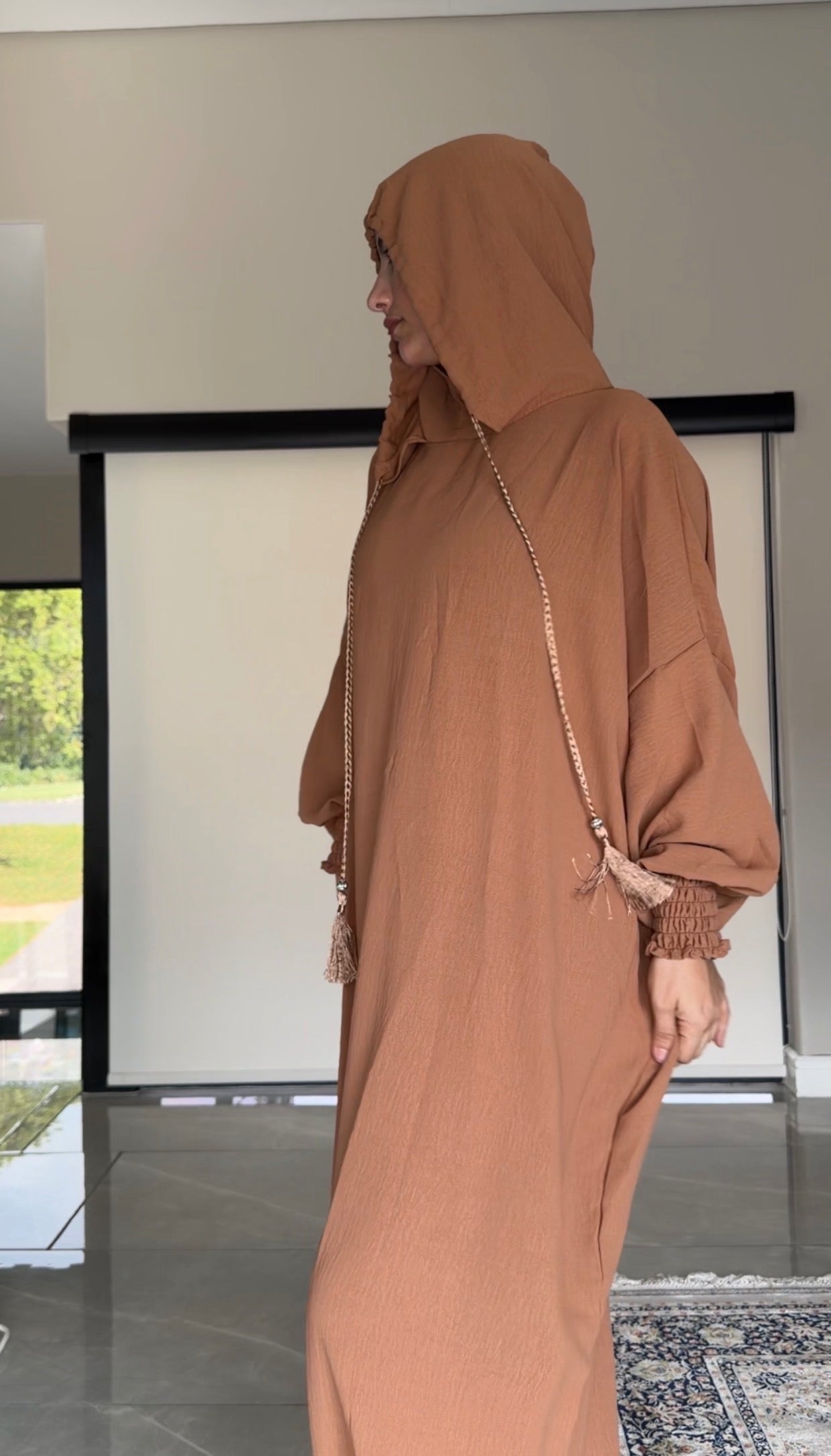 Brown burqa without dots
