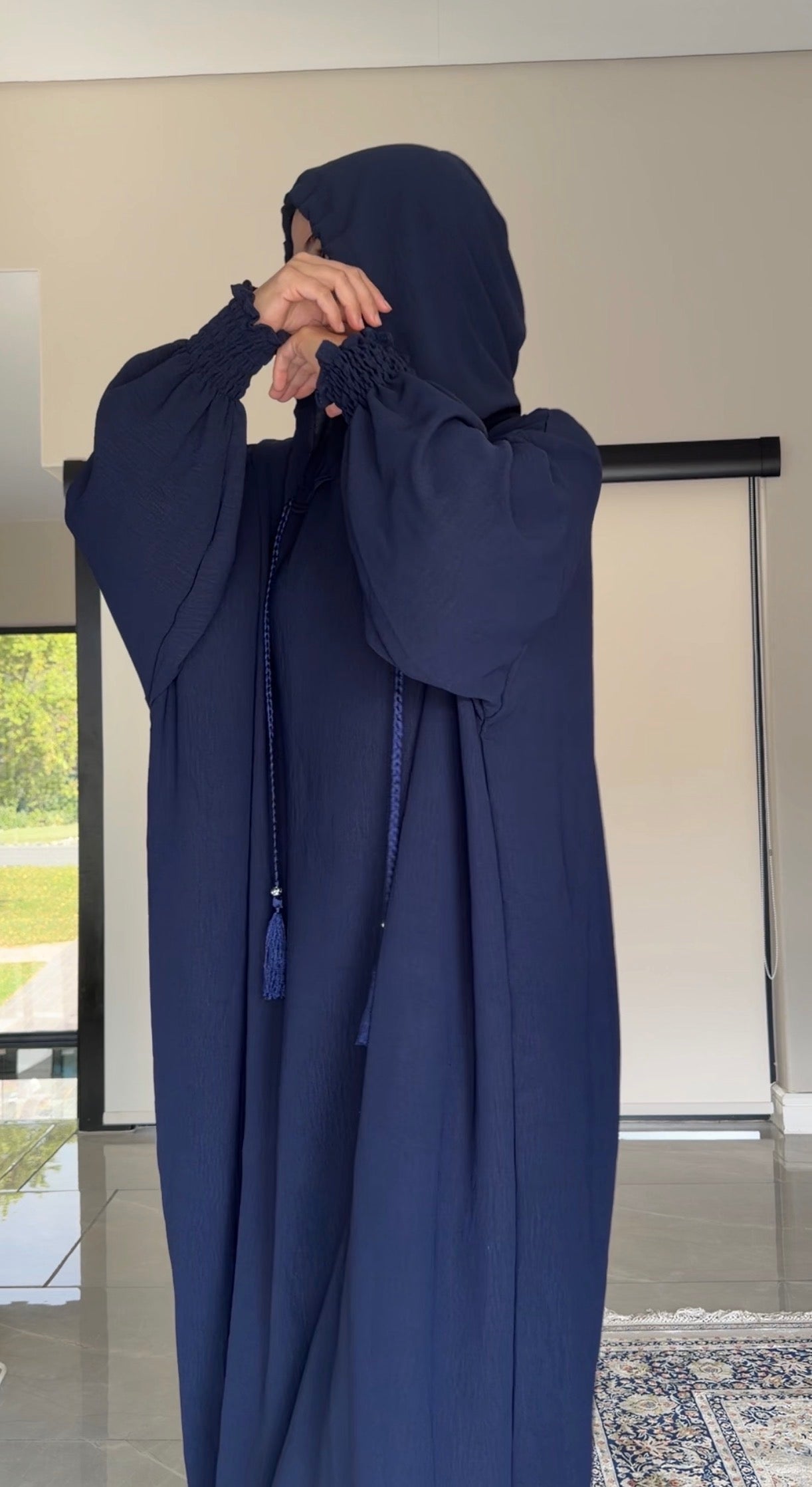 Navy burqa without dots