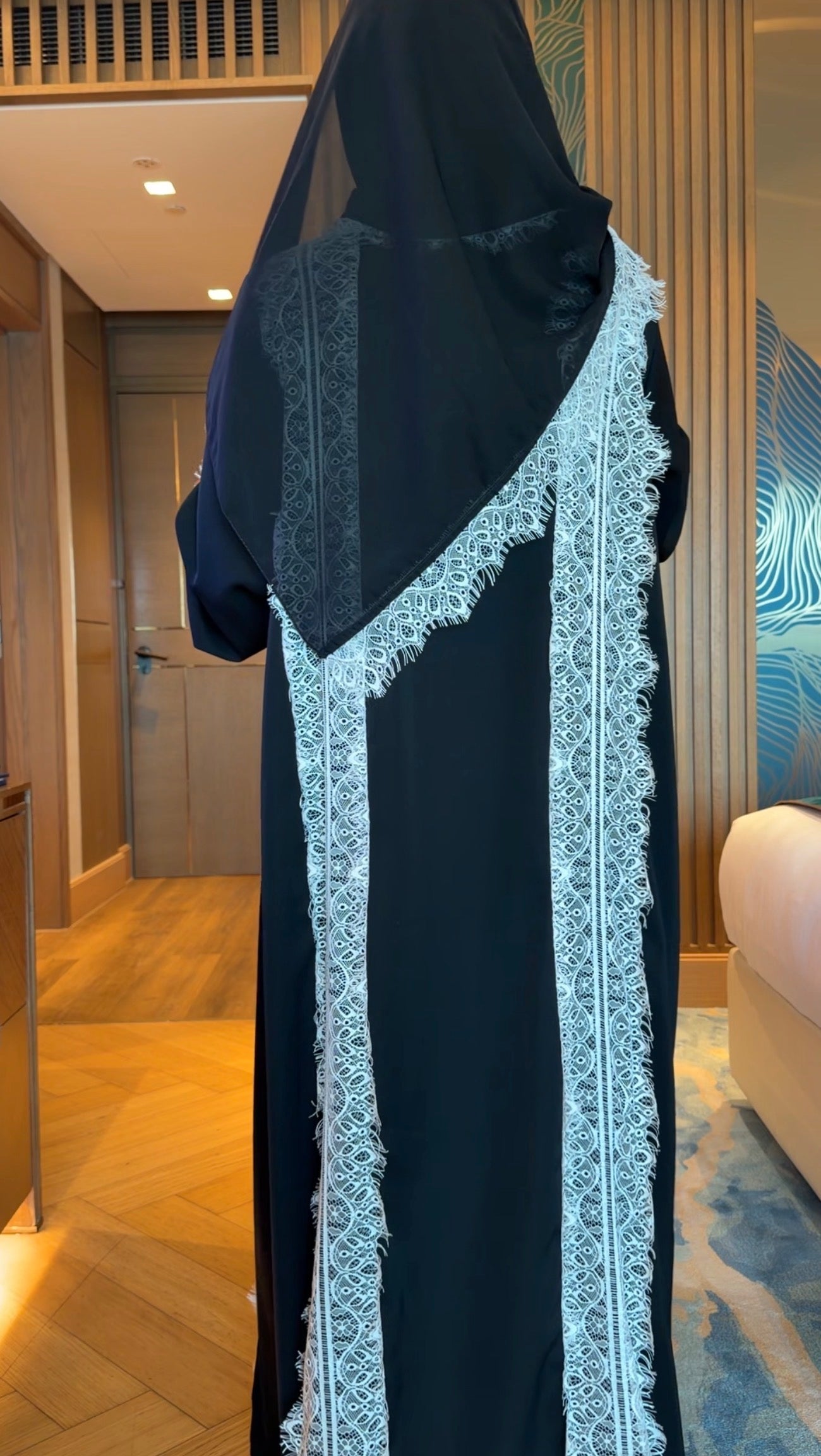 White Lace Abayah Style 2