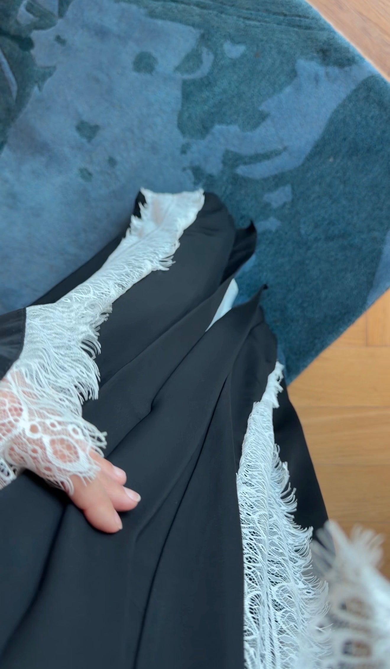 White Lace Abayah Style 2
